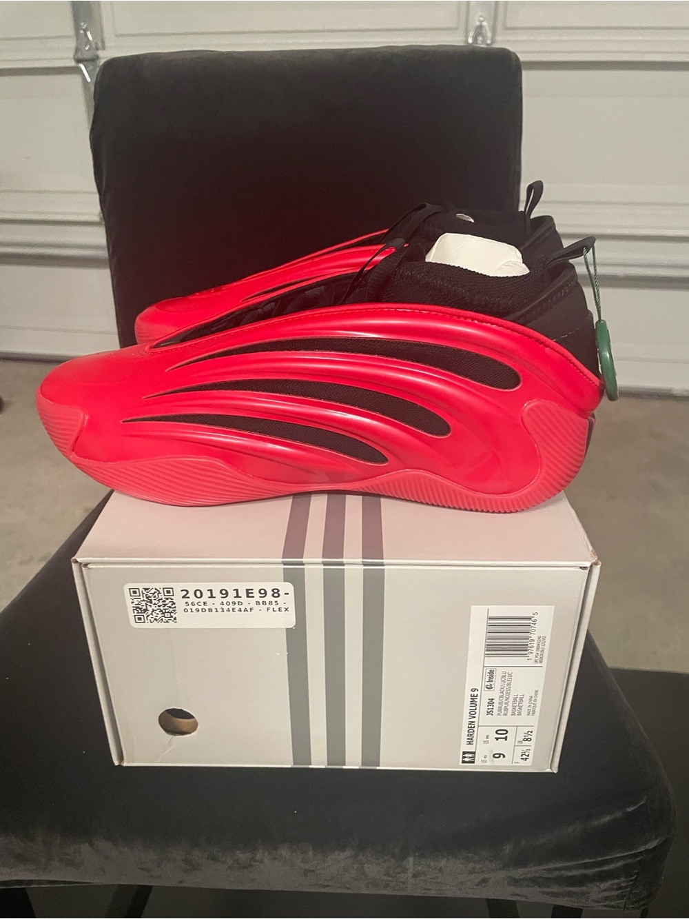 Adidas Harden 9 Men's Ruby Red and black Performance basketball Sneakers men’s 9